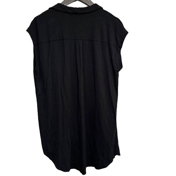 eileen fisher Short Sleeve Button-Down Shirt size medium - Picture 6 of 7